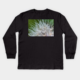 Water dew on Dandelion Kids Long Sleeve T-Shirt